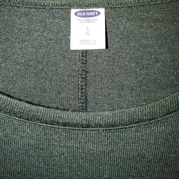 Old Navy, Dark green column midi dress, Size large - Picture 2 of 2